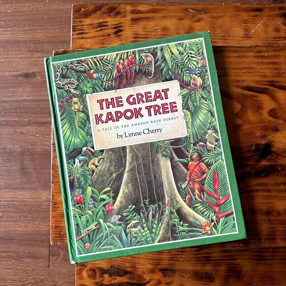 Vintage 1990 The Great Kapok Tree A Tale Of The Amazon Rainforest Hardcover Book - Picture 1 of 8